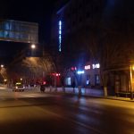 敦煌黎明的街道